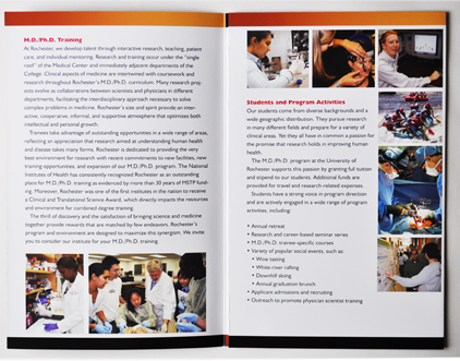 Medical Scientist Training program brochure
