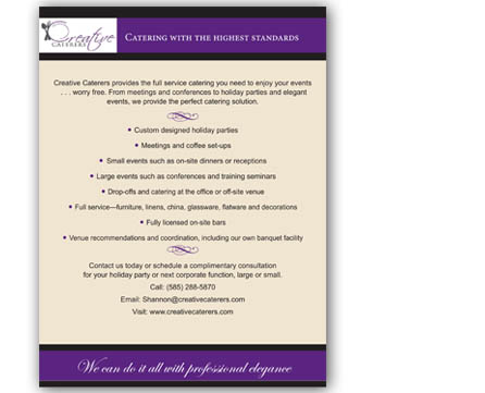 Caterers flyer