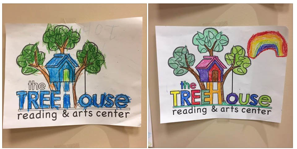 Kids color of treehouse logo