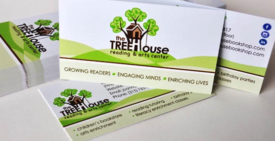 treehouse business cards and bookmark
