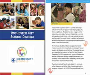 Rochester City School Brochure designed by IntreXDesign