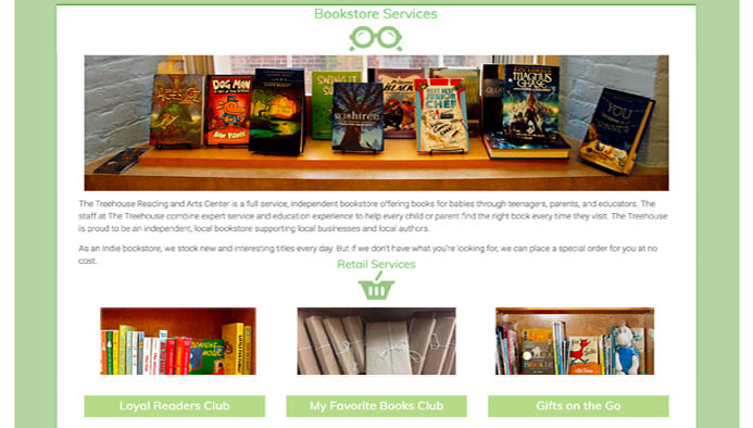Bookstore Web page