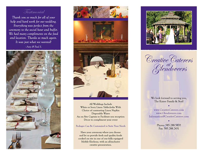 Glendoveers, Banquet Brochure