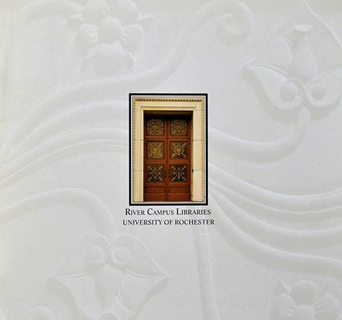 University of Rochester's Library Brochure, cover