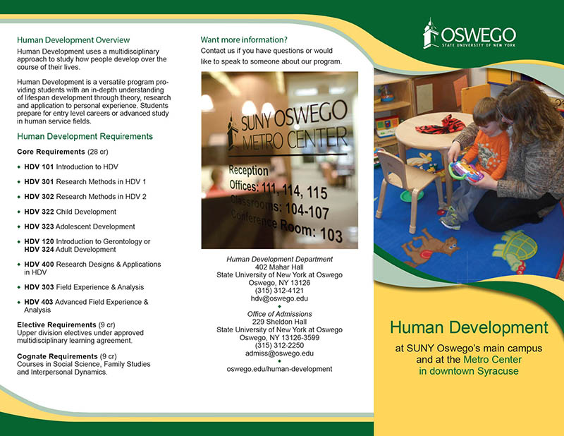 SUNY Oswego Human Resource Brochure