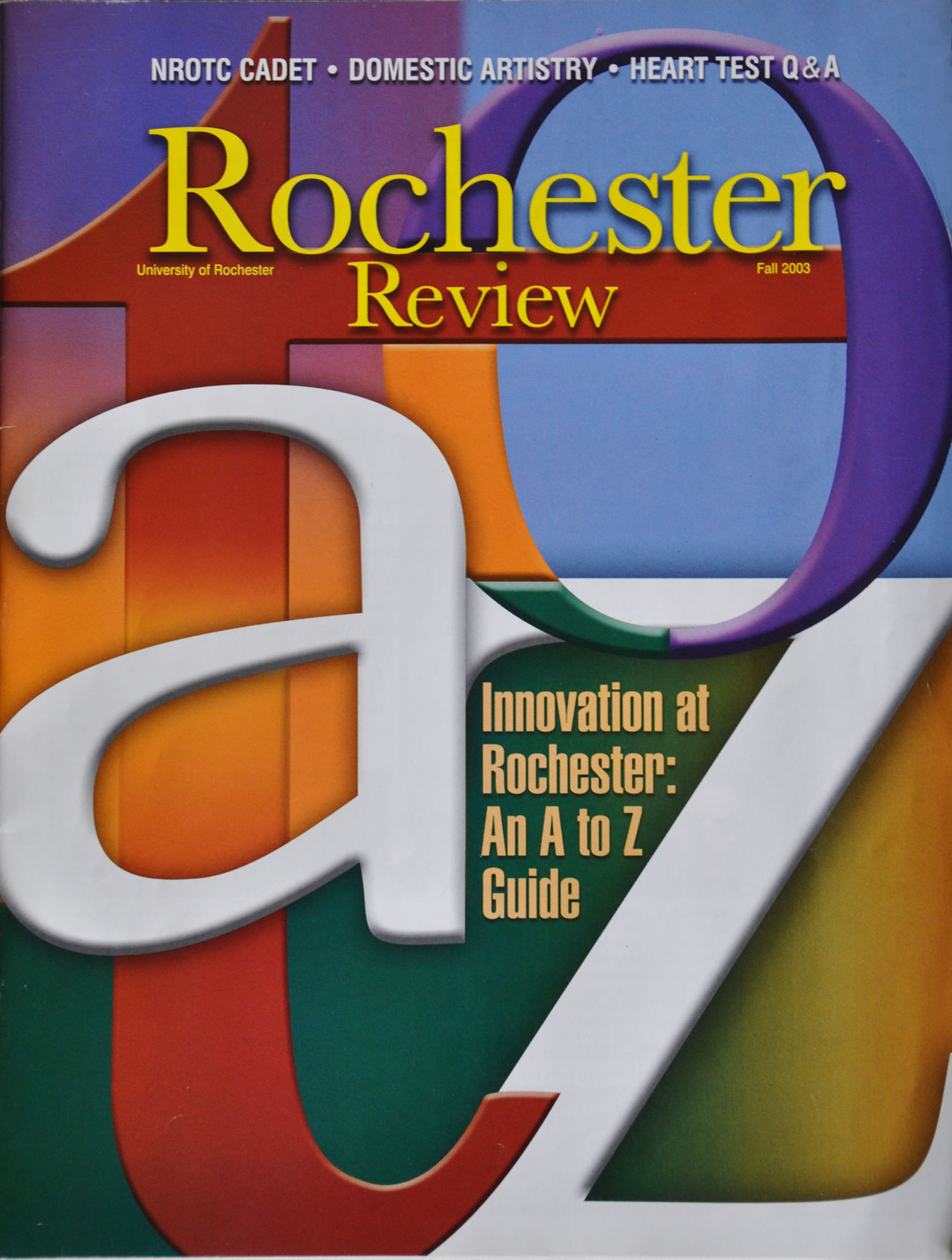 University of Rochester A to Z Alumni Magazine